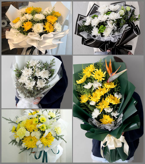 重庆开州区南门镇白事花束代送
